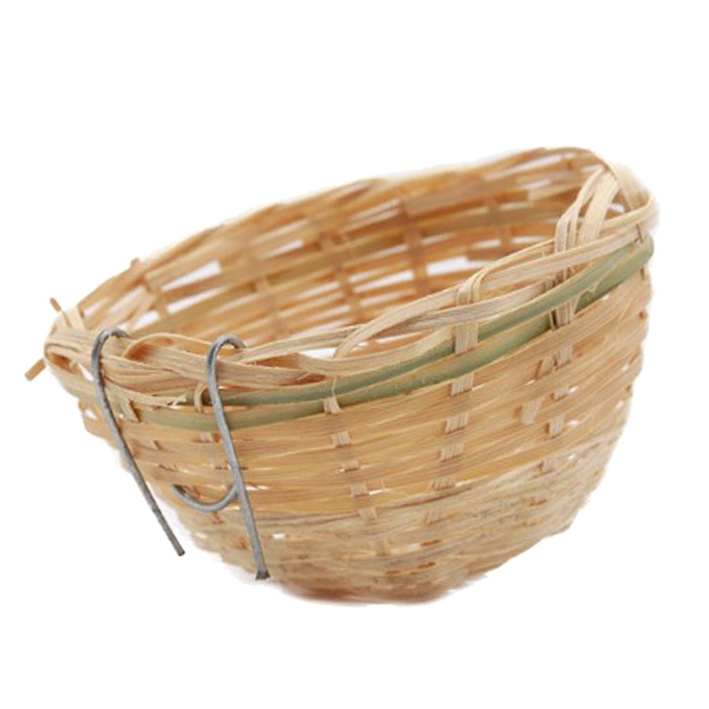 2pcs/set Bird Feeding Breeding Sleep Nest Hanging Cage for Finch Conure Cozy