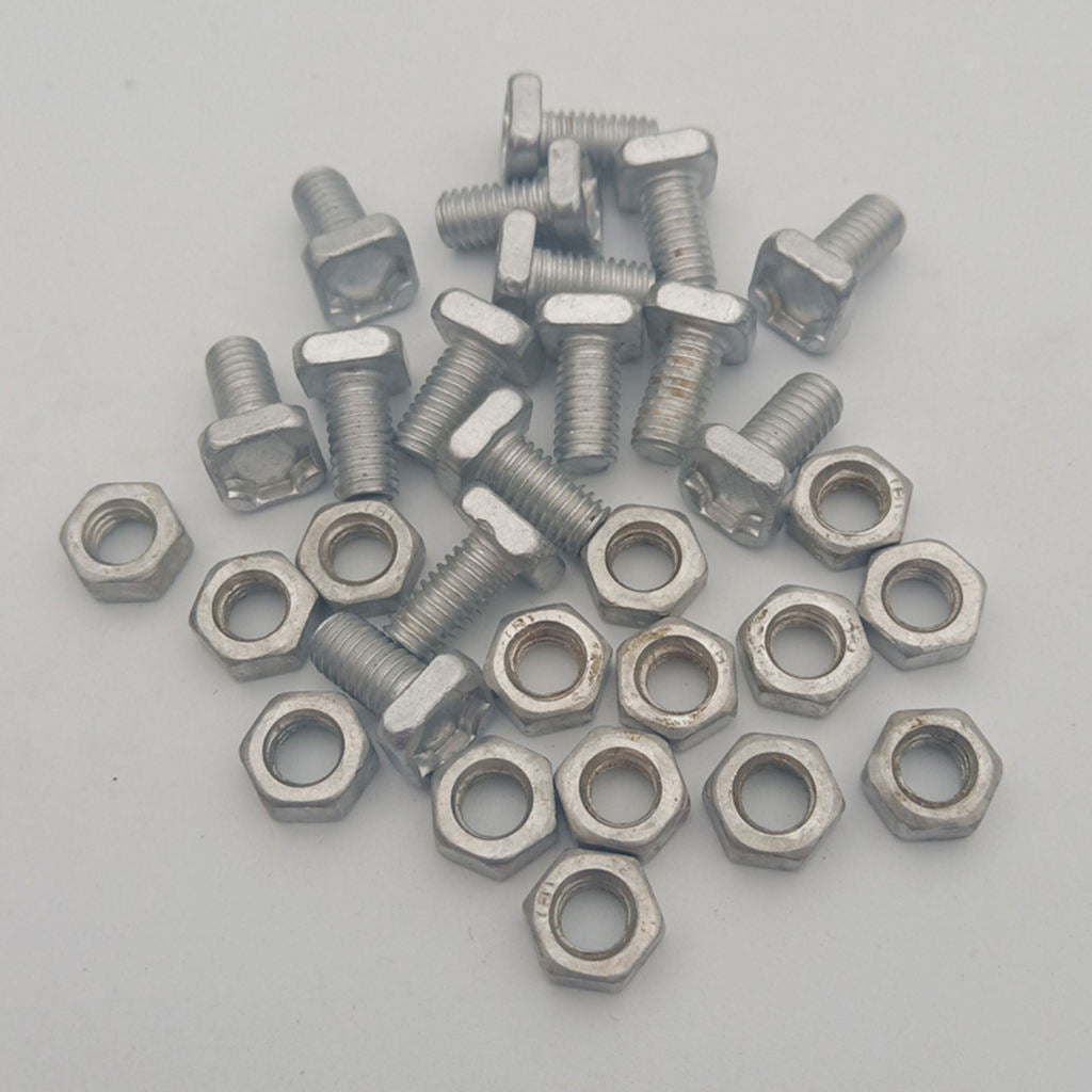 Precision Aluminium Alloy Greenhouse Nuts and Bolts Hard Replacement Parts