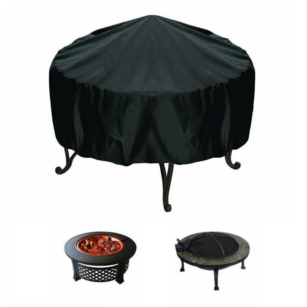 30" Round Wood Burning Fire Pit Cover for Outdoor Garden Patio BBQ Grill Stove