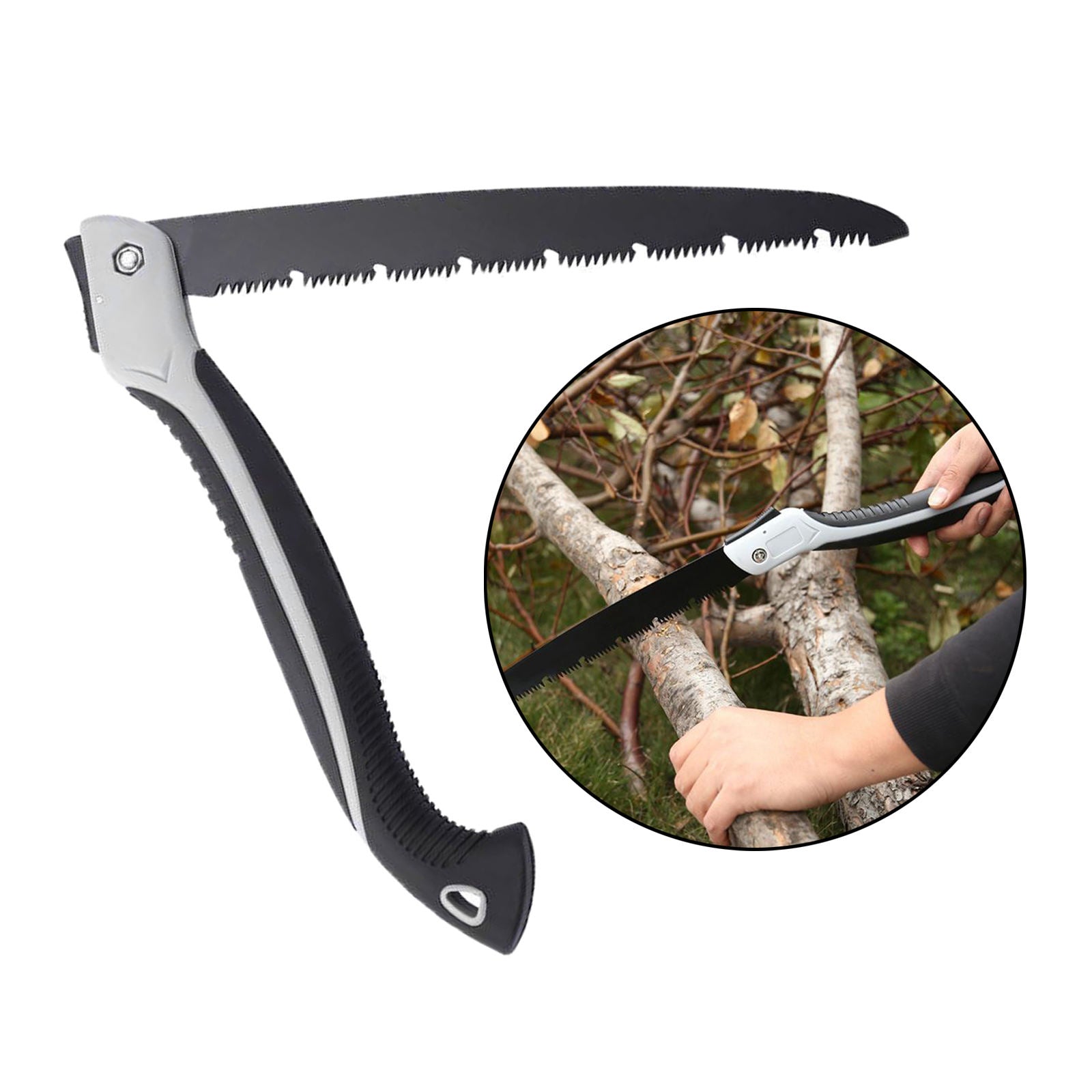 Collapsible Pruning Saw Triple Cut Wood Sawing Tool Tree Trimming Cutting