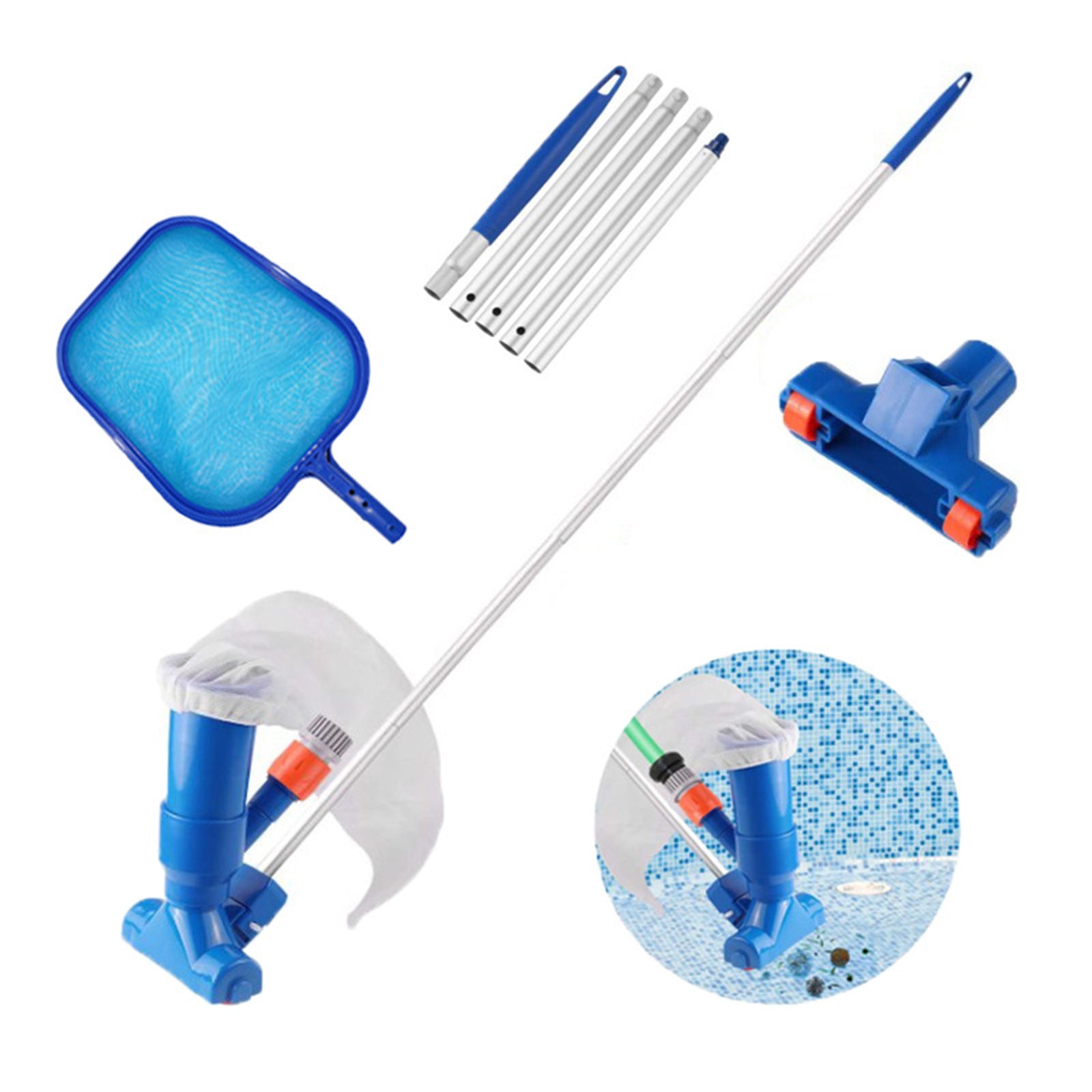 Swimming Pool Cleaning Set Water Vacuum Spray Pond Kit Accessories Tools US