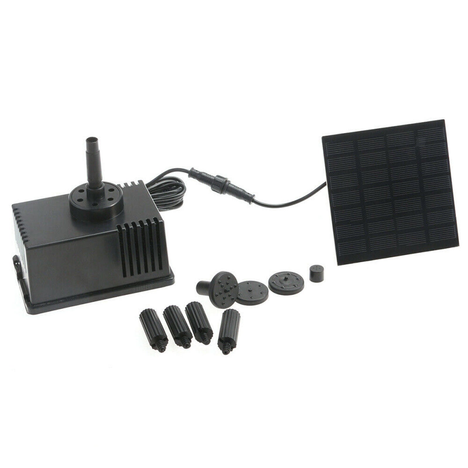 Solar Fountain Panel + Water Pump Outdoor Fountain Solar Panel Power 1.5W
