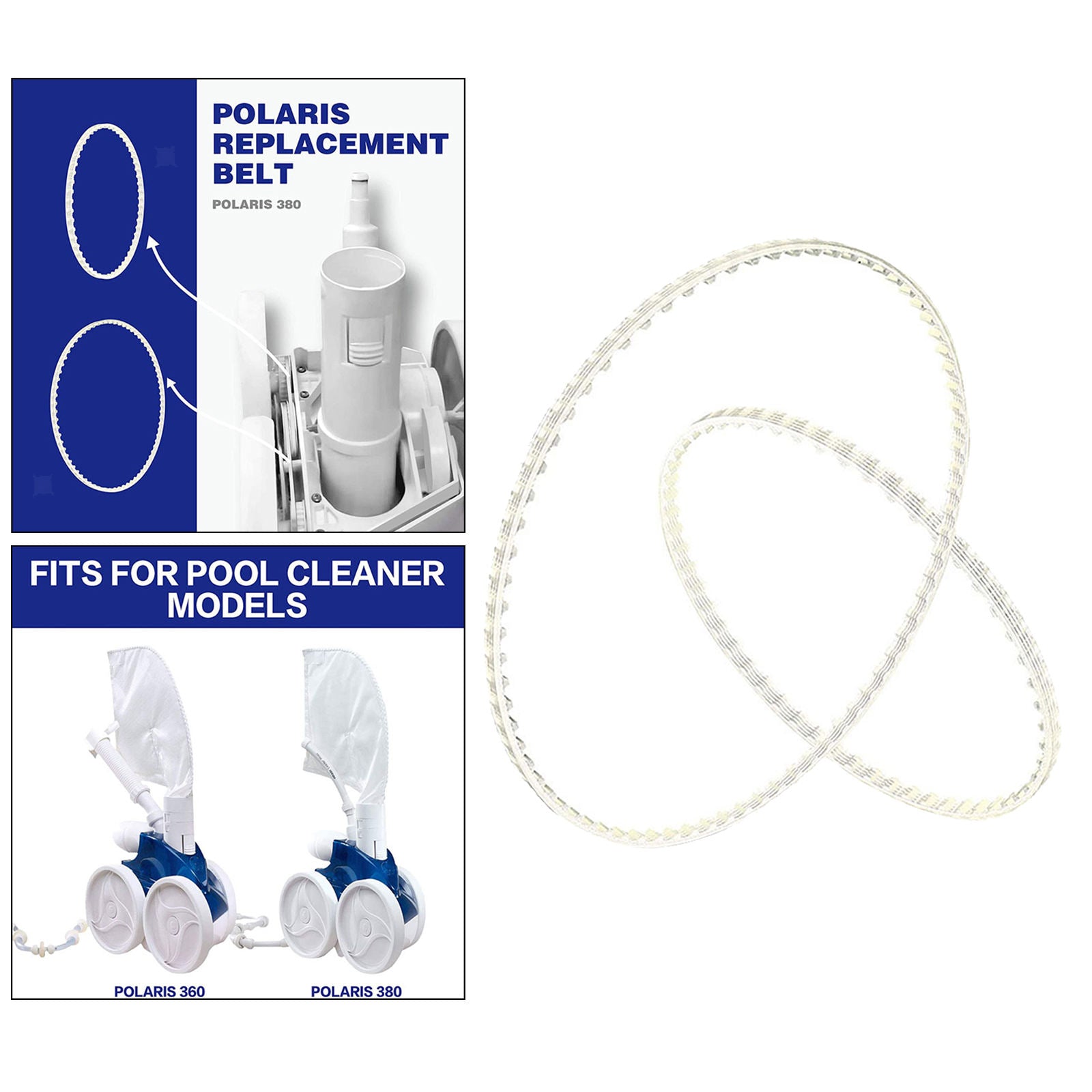 2 Pack Small and Large Belt Replacement No. 9-100-1017 for Polaris 360 380