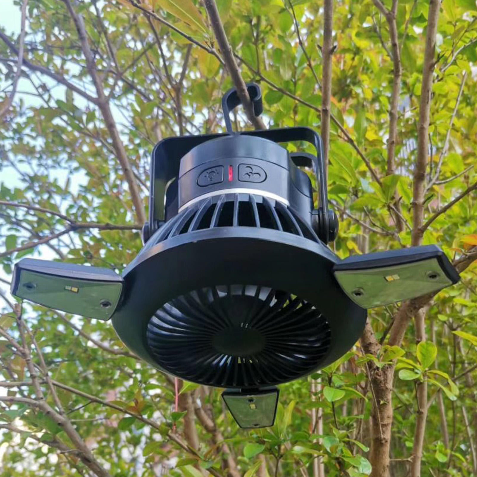Solar Camping Fan Tent Light Mosquito Killer Phone Charger for Camping Home