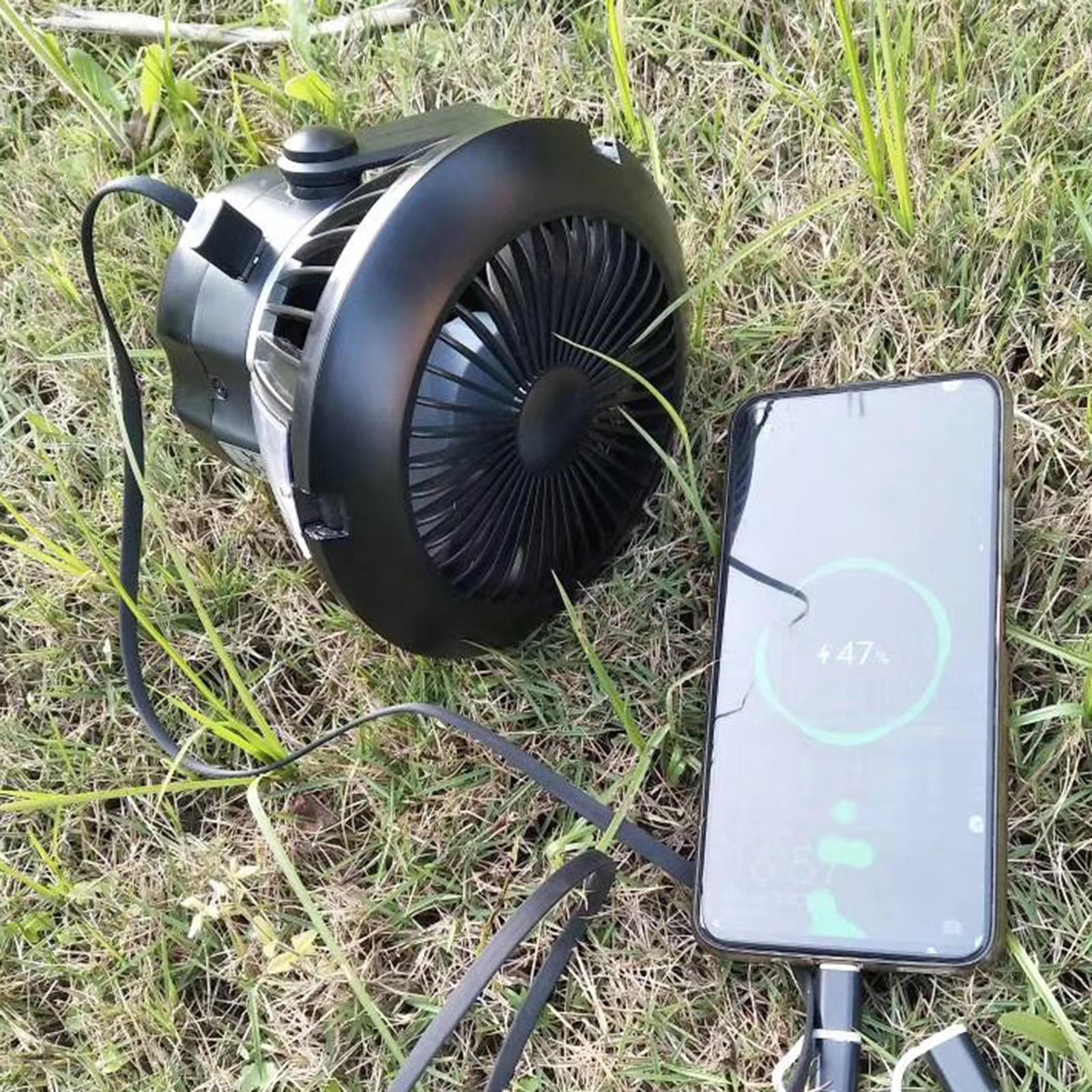 Solar Camping Fan Tent Light Mosquito Killer Phone Charger for Camping Home
