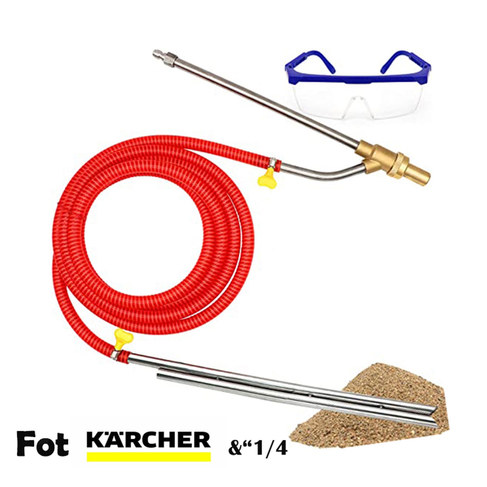 Pressure Washer Sandblasting Kit Attachment Quick Disconnect M22 For Karcher