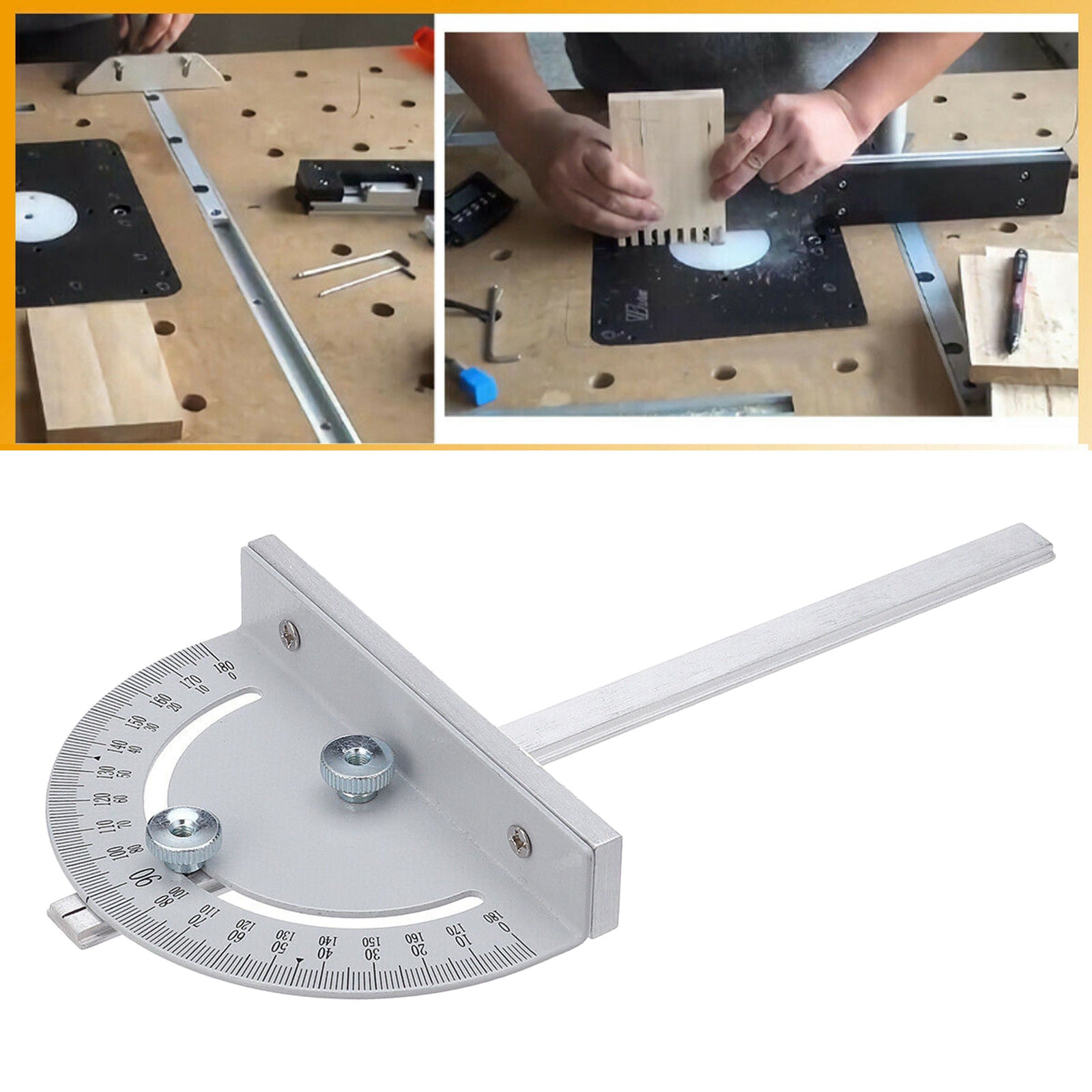 Table-Saw Miter Gauge DIY Woodworking Angle Ruler Track Carpenter Tool