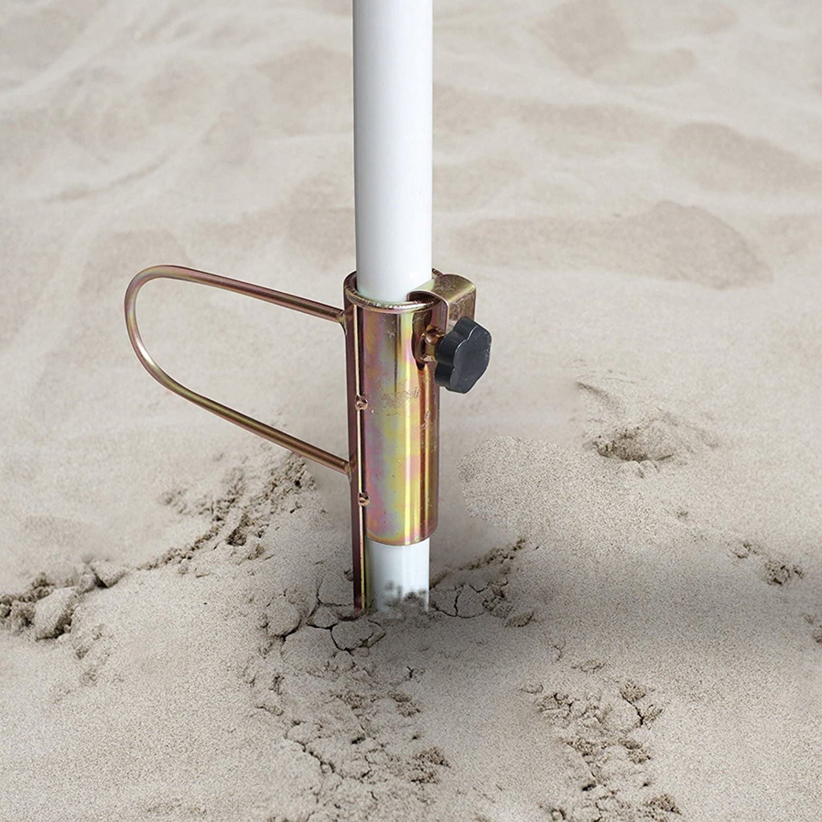 Fishing Umbrella Base Stand Patio Yard Parasol Ground Spike Holder Metal