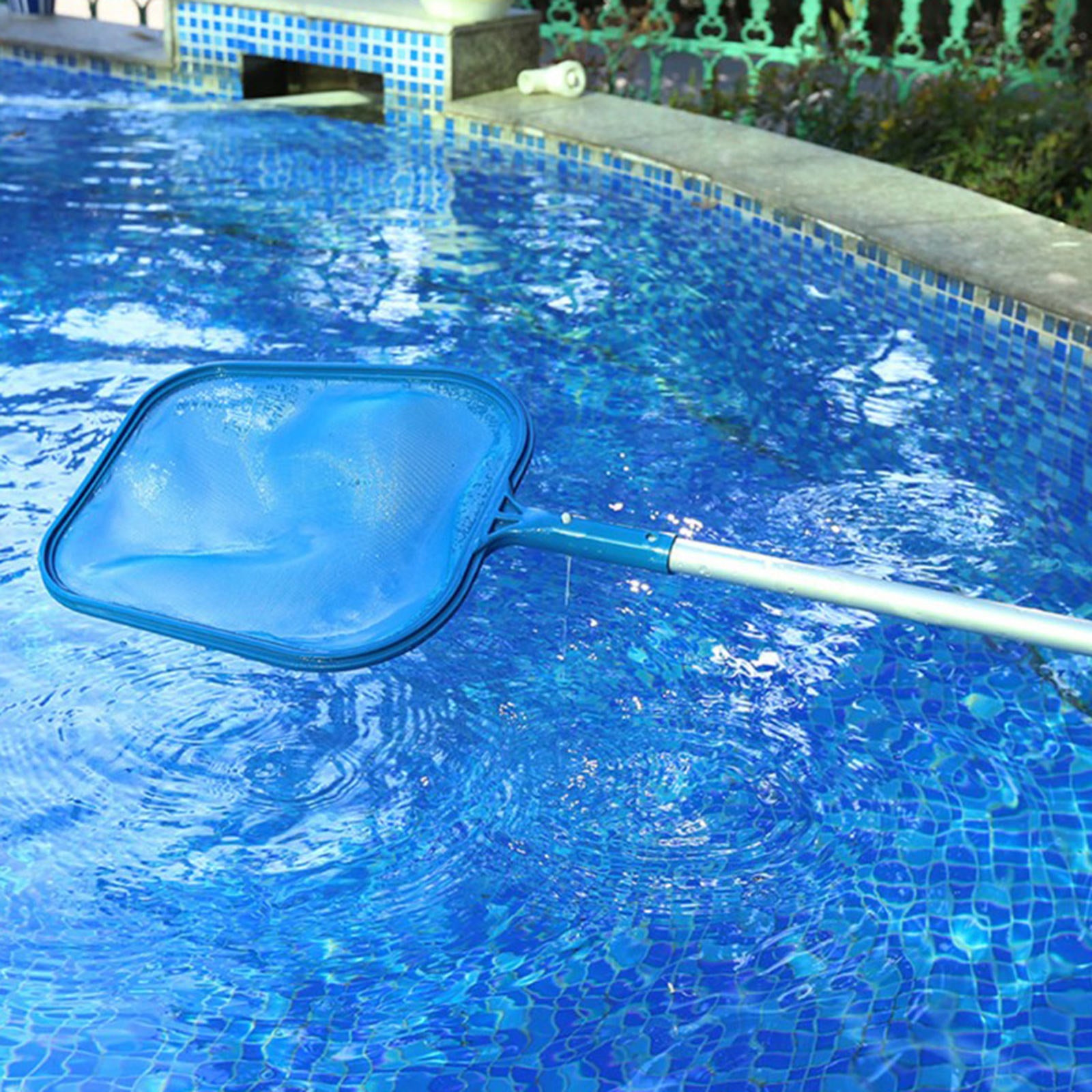 3-Stage Aluminum Spa Swimming Pool Telescopic Pole 90cm for Leaf Net Durable