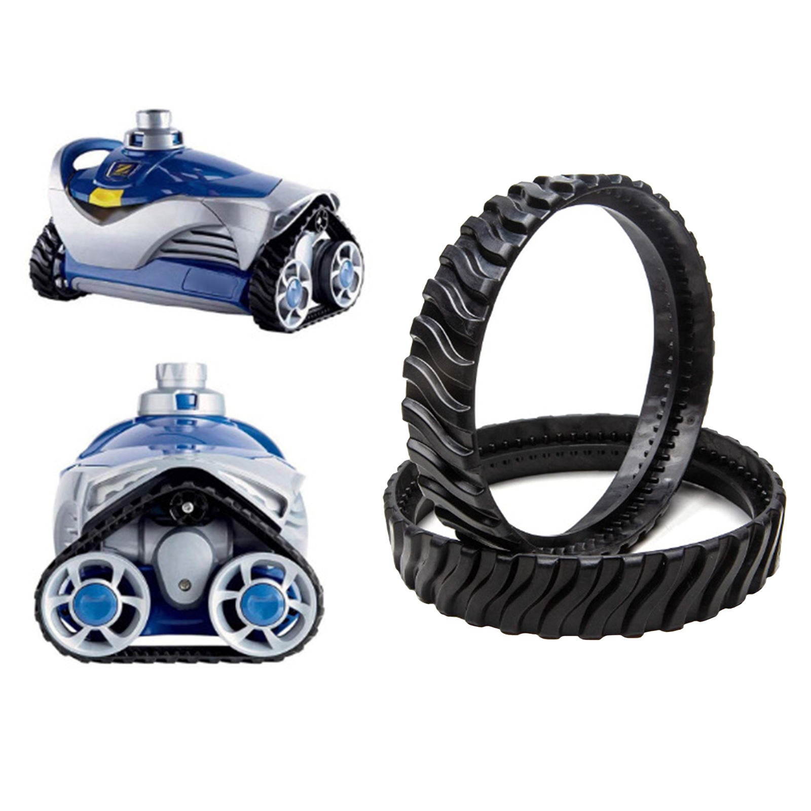 2pcs Swimming Pool Tire Track Wheel Replacement for Zodiac MX8 Elite MX8 Mx6