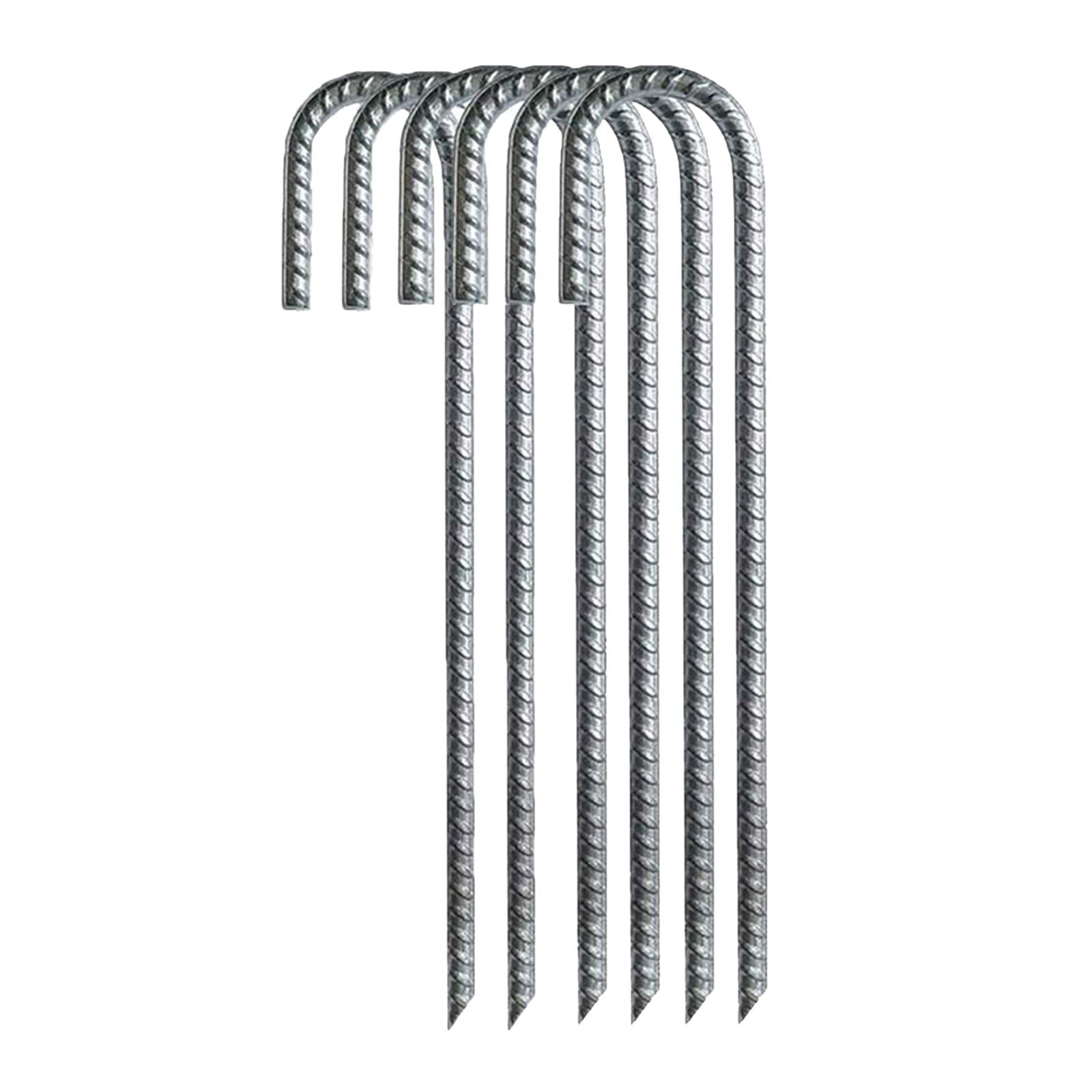 30cm Ground Stakes Curved Trampoline Wind Anchors Marquees Gazebos Castles
