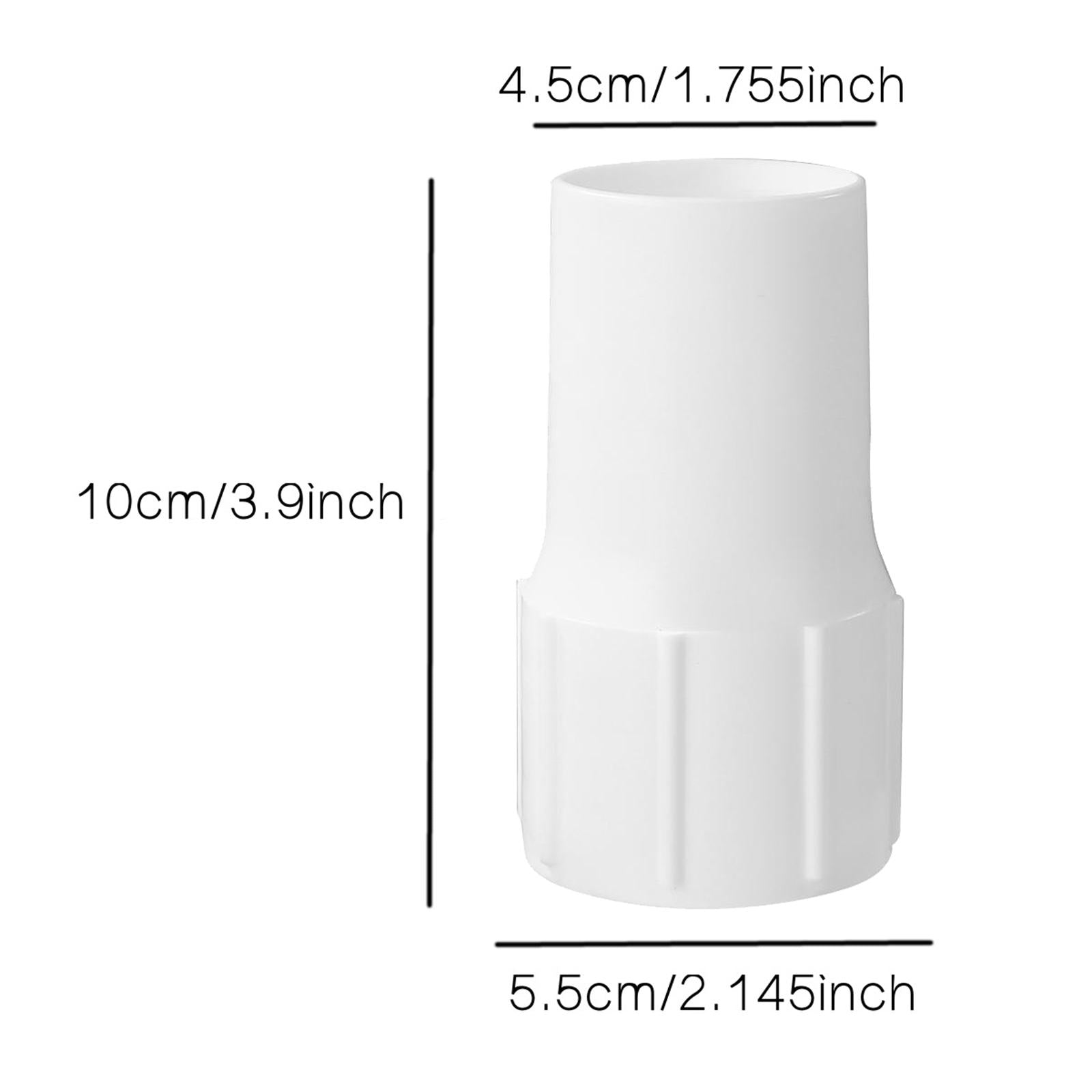 Swimming Pool ABS Plastic Vacuum Hose Cuff End Threaded Part Durable White