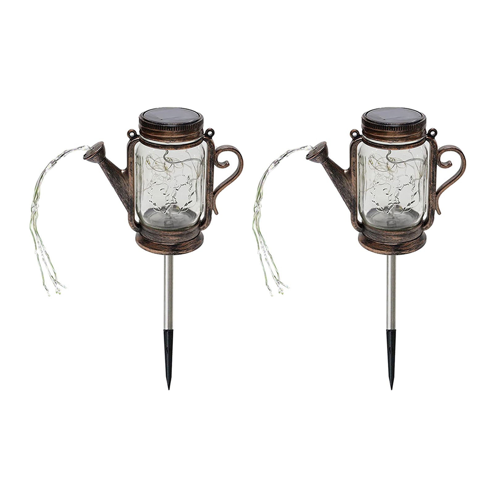 Outdoor Mason Jar Solar Lights 45 LED Fairy Lights for Backyard Garden Decor