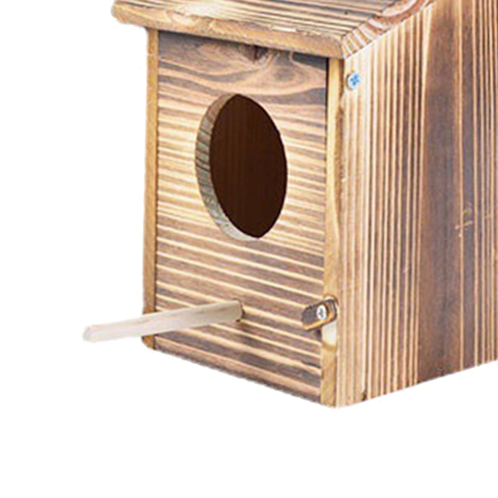 Wood Bird House Cage Outside Weatherproof Bird Hut Mating Hatching Box