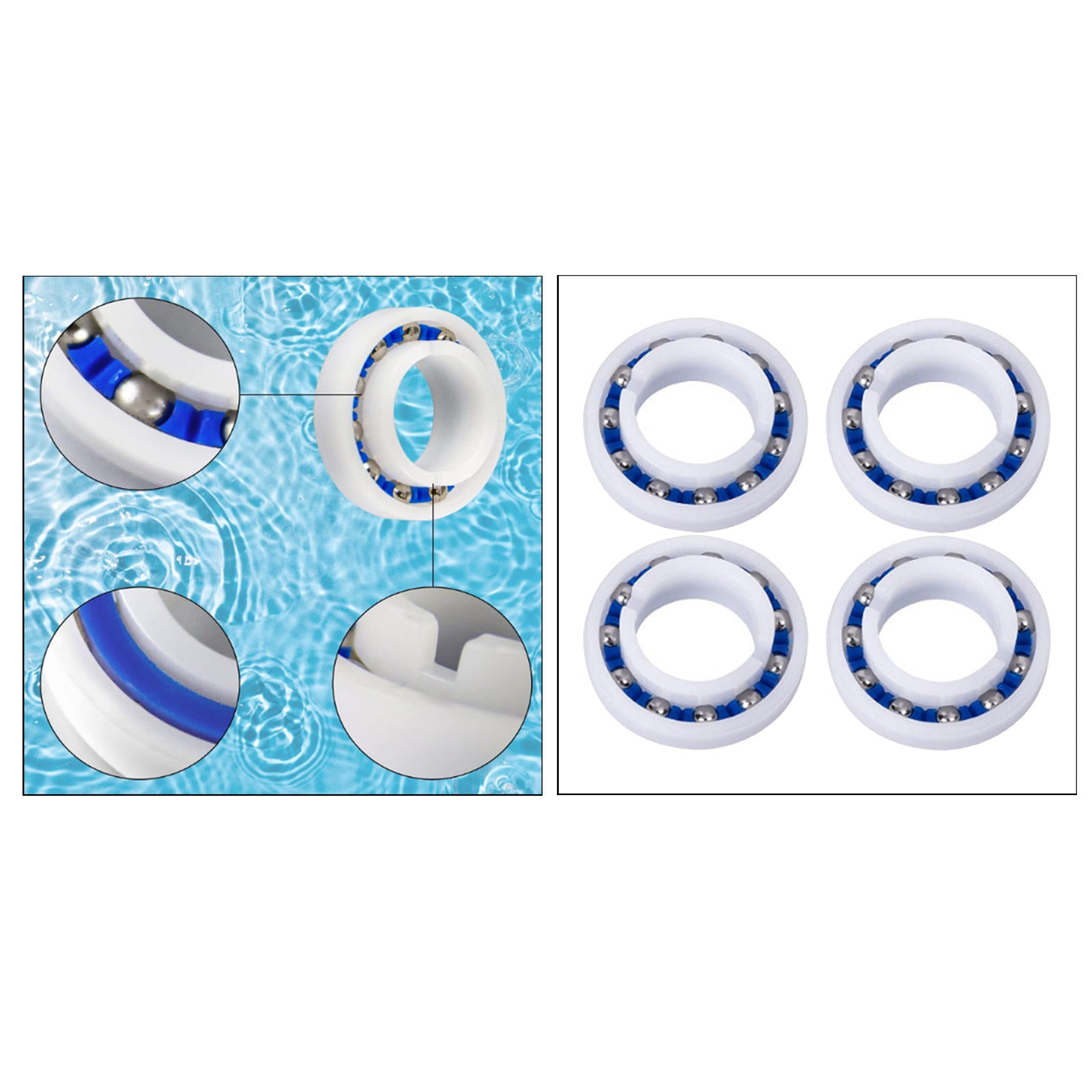 C60 C-60 Plastic Roller Bearing for Polaris 180/280 Spare Parts Accessories