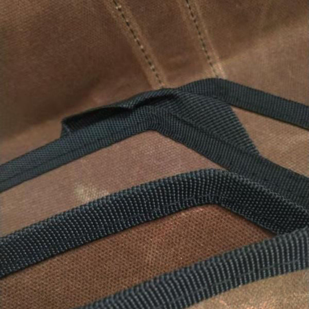New Canvas Log Carrier Bag Tote Fire Wood Waterproof Double Handled