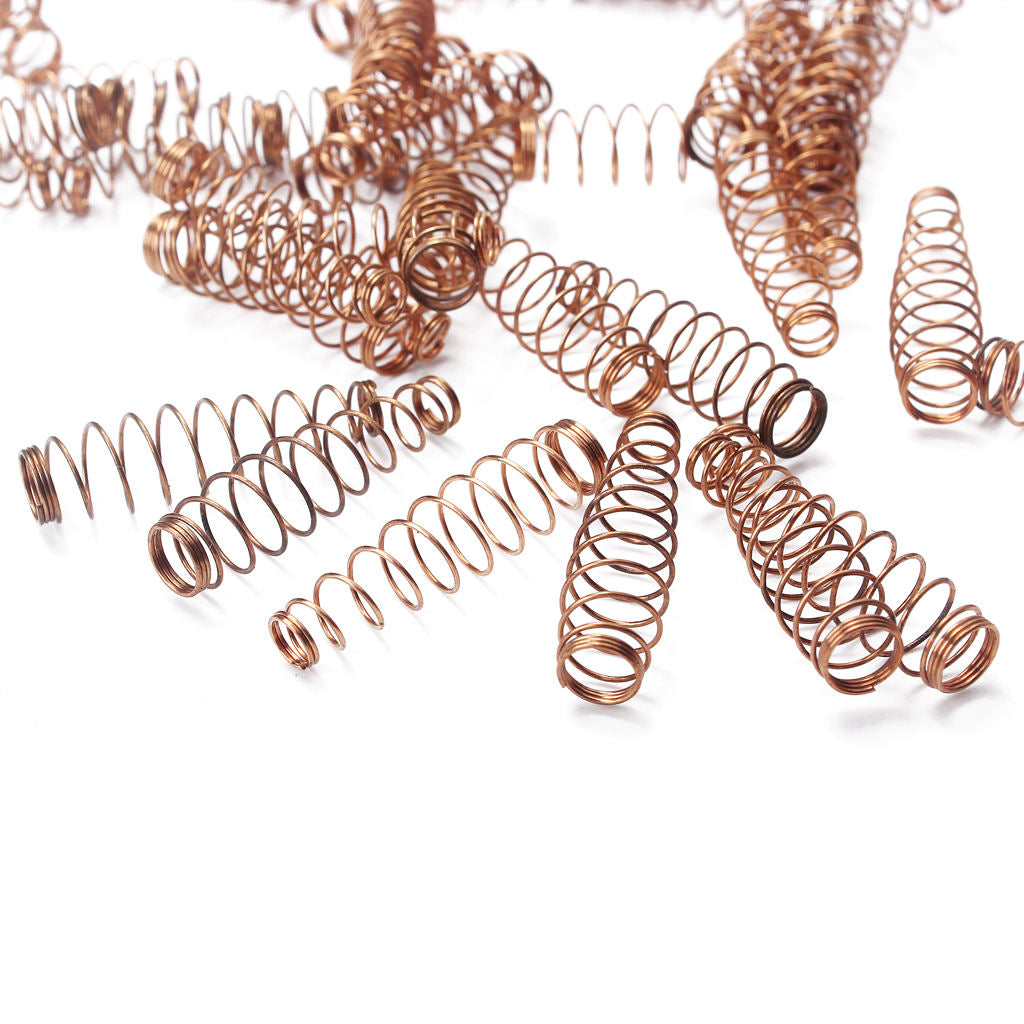 Set of 90 Bronze Piano Action Repair Part Copper   Springs Coil Spring for
