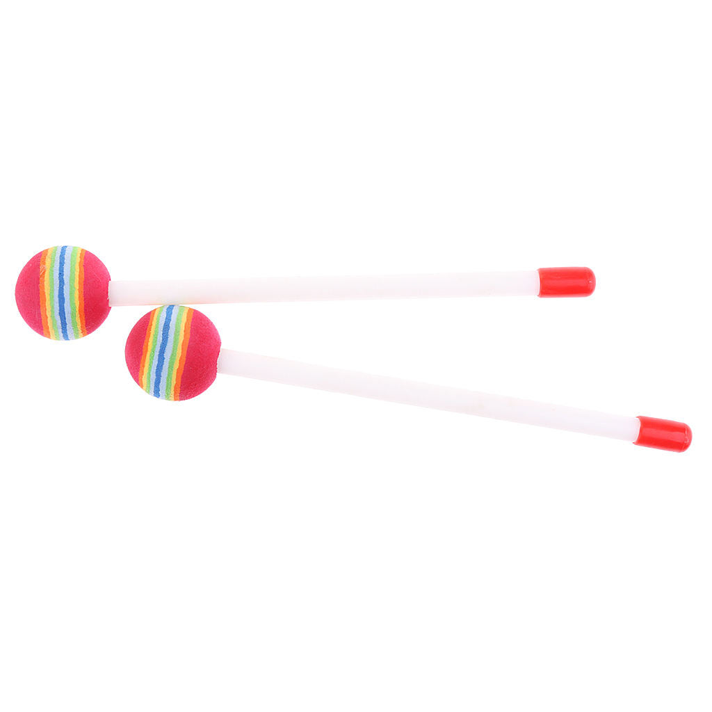 Children Percussion Lollipop Head Drum Drumsticks Knock Early Education