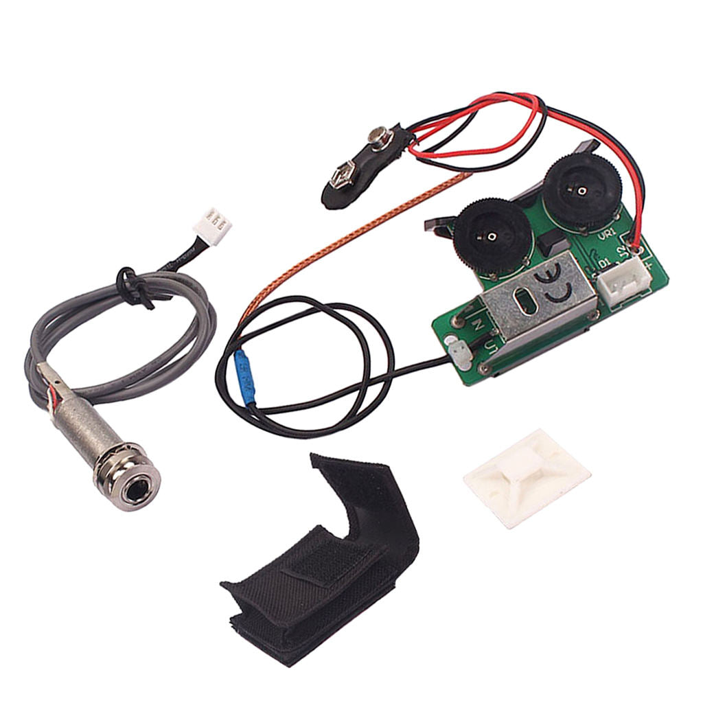 2 Band Under Saddle Piezo Pickup EQ Preamp for Folk Guitar Parts Instrument