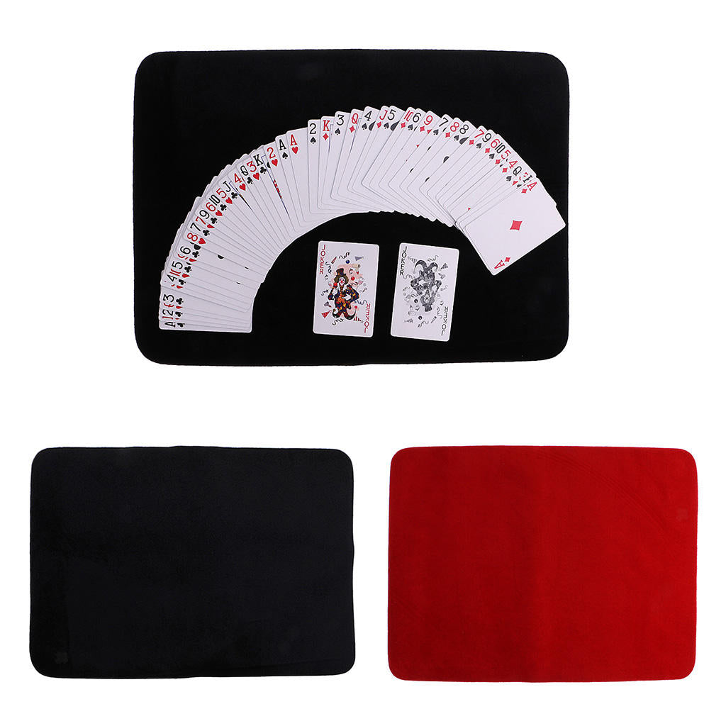 Non-Slip Poker Card Desktop Mat Close-up Magic Tricks Magician Utility Prop