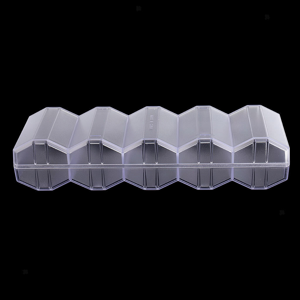 Stackable Party Casino Game Honeycomb Poker Chip Tray 100 Chips Holder