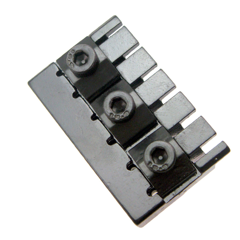 Zinc Alloy 6 String Guitar Saddle Bridge Tailpiece for Headless Guitar Parts