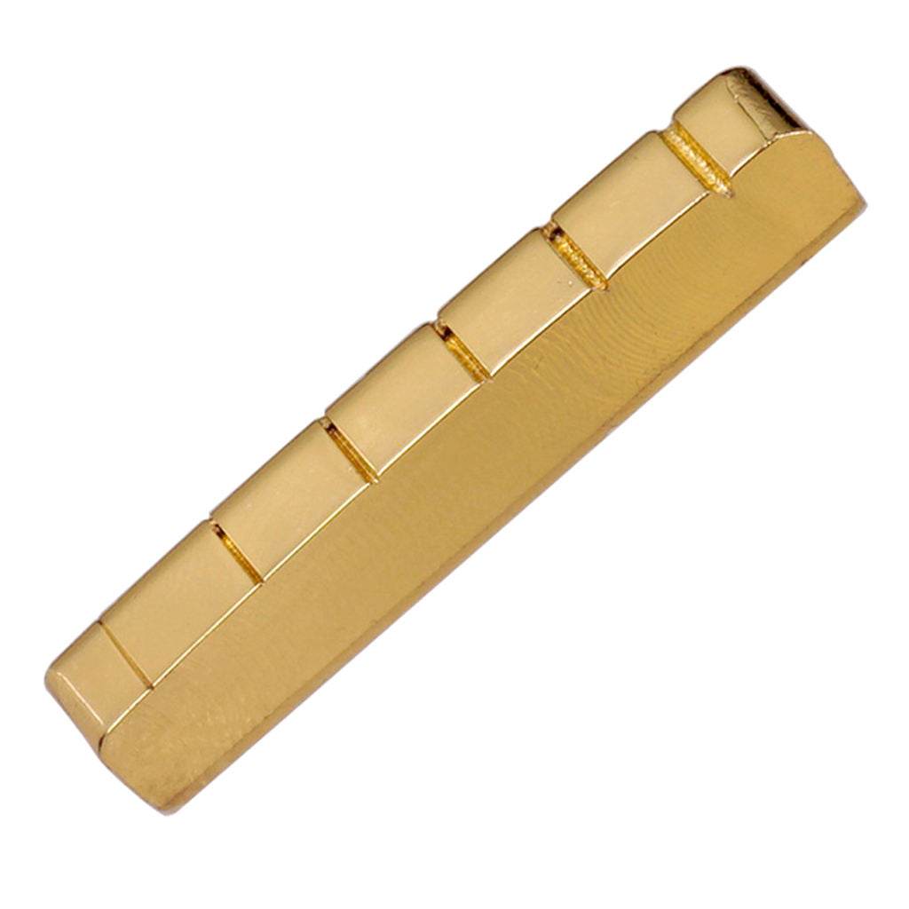 6 Strings Slotted 43 mm Brass Nut for     Electric Guitar Accs