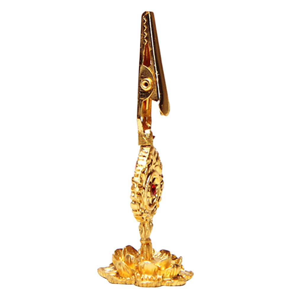 Religious Brass Incense Coils Clip Holder w/ Flower Frame Incense Coil Stick