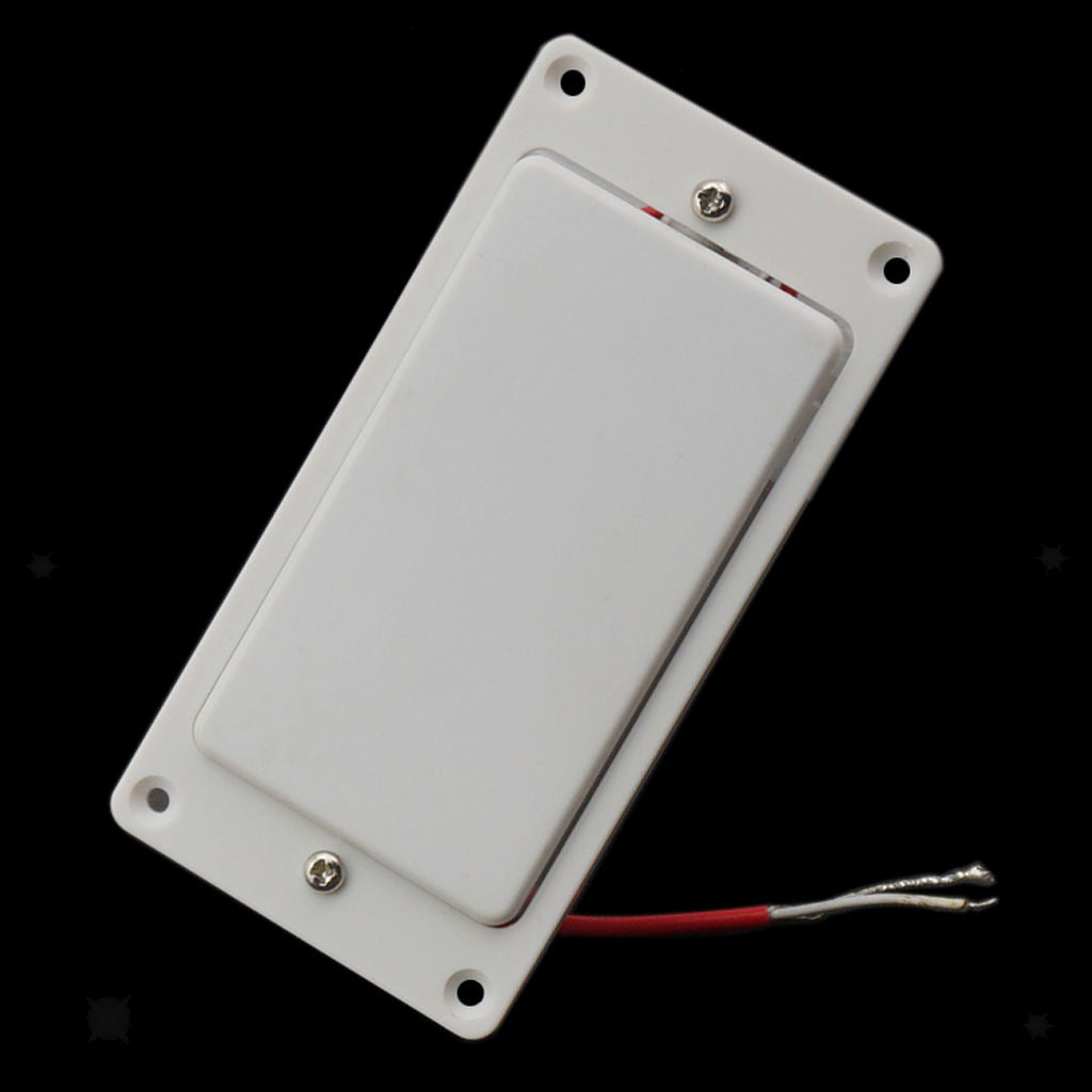 2x White Sealed Humbucker Pickup Frame Replacement Parts for Electric Guitar