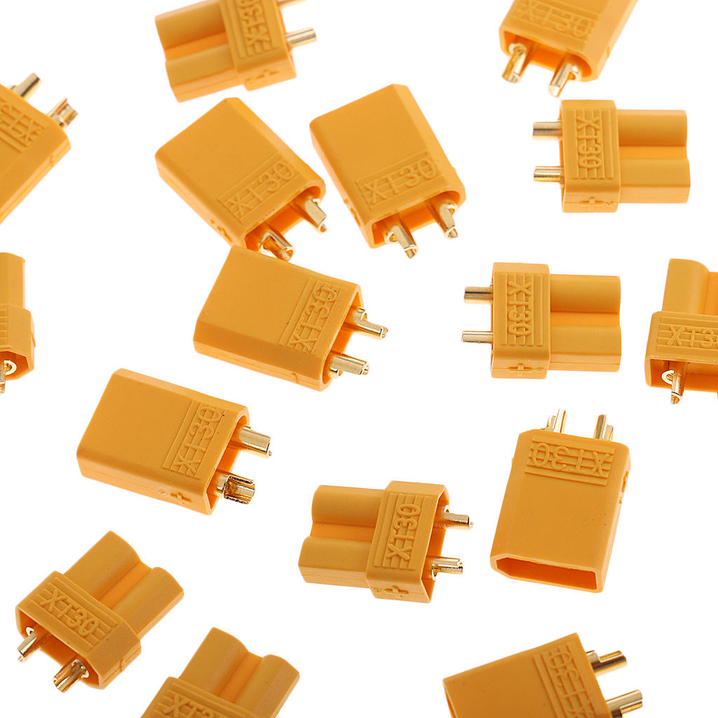 10Pair XT30 Female Male Connector Sockets for Drone Battery ESC Charger