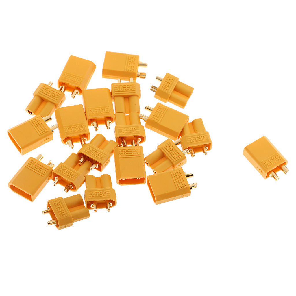 10Pair XT30 Female Male Connector Sockets for Drone Battery ESC Charger