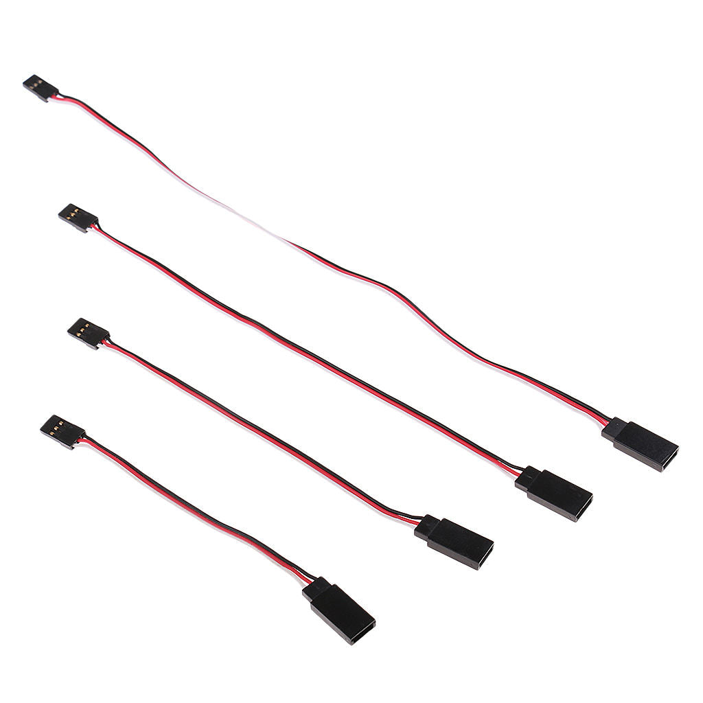 8pcs Male to Female Servo Extension Wire Cable 100mm/150mm/200mm/300mm