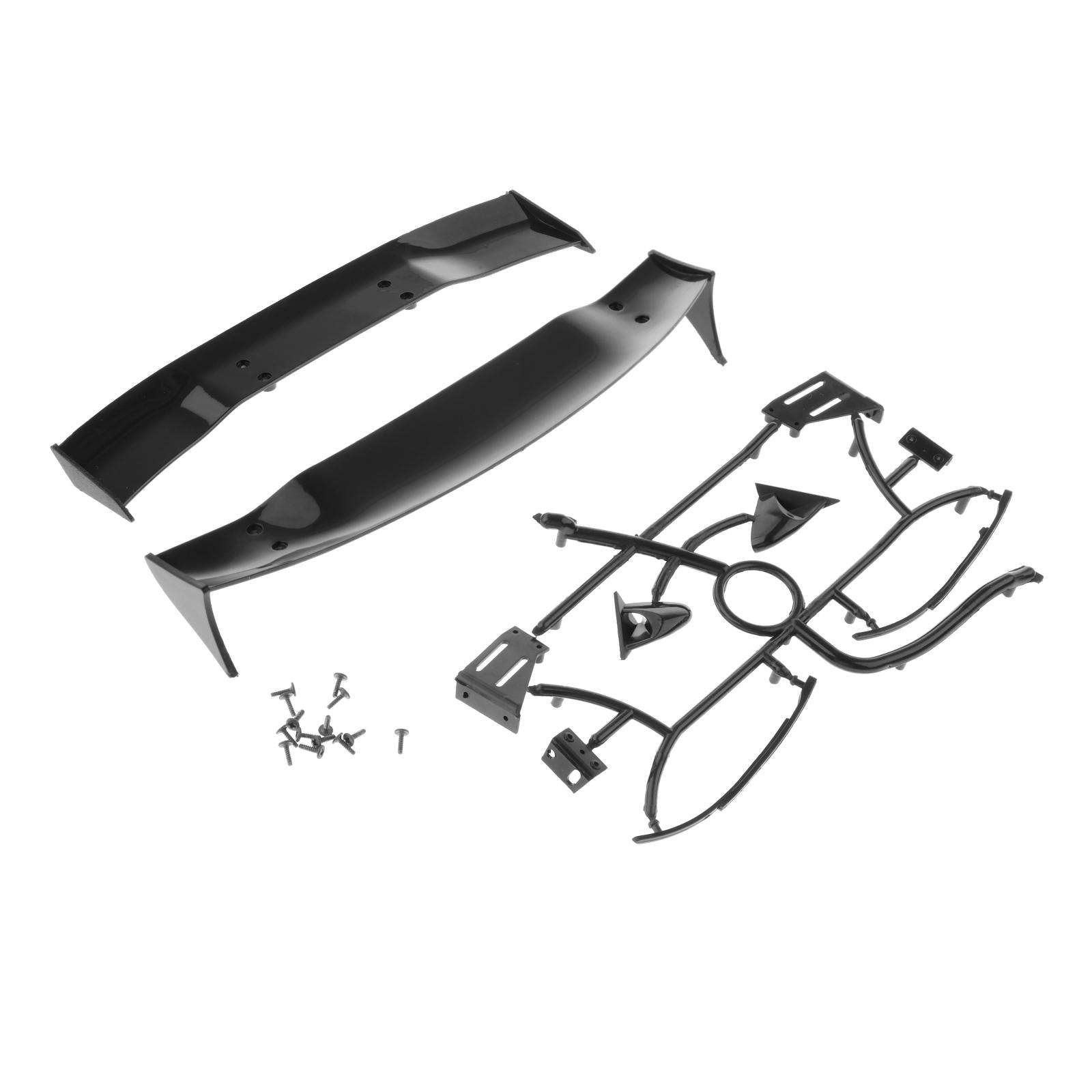 RC Body Spoiler Wing/Rearview Mirror Kit for 1/10 RC Crawler Car Hsp