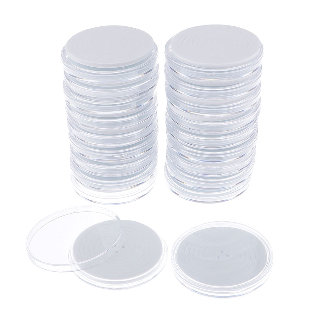 Pack of 10, 46mm Coin Capsules Holder Protect Gasket Coin Holder Case & Soft