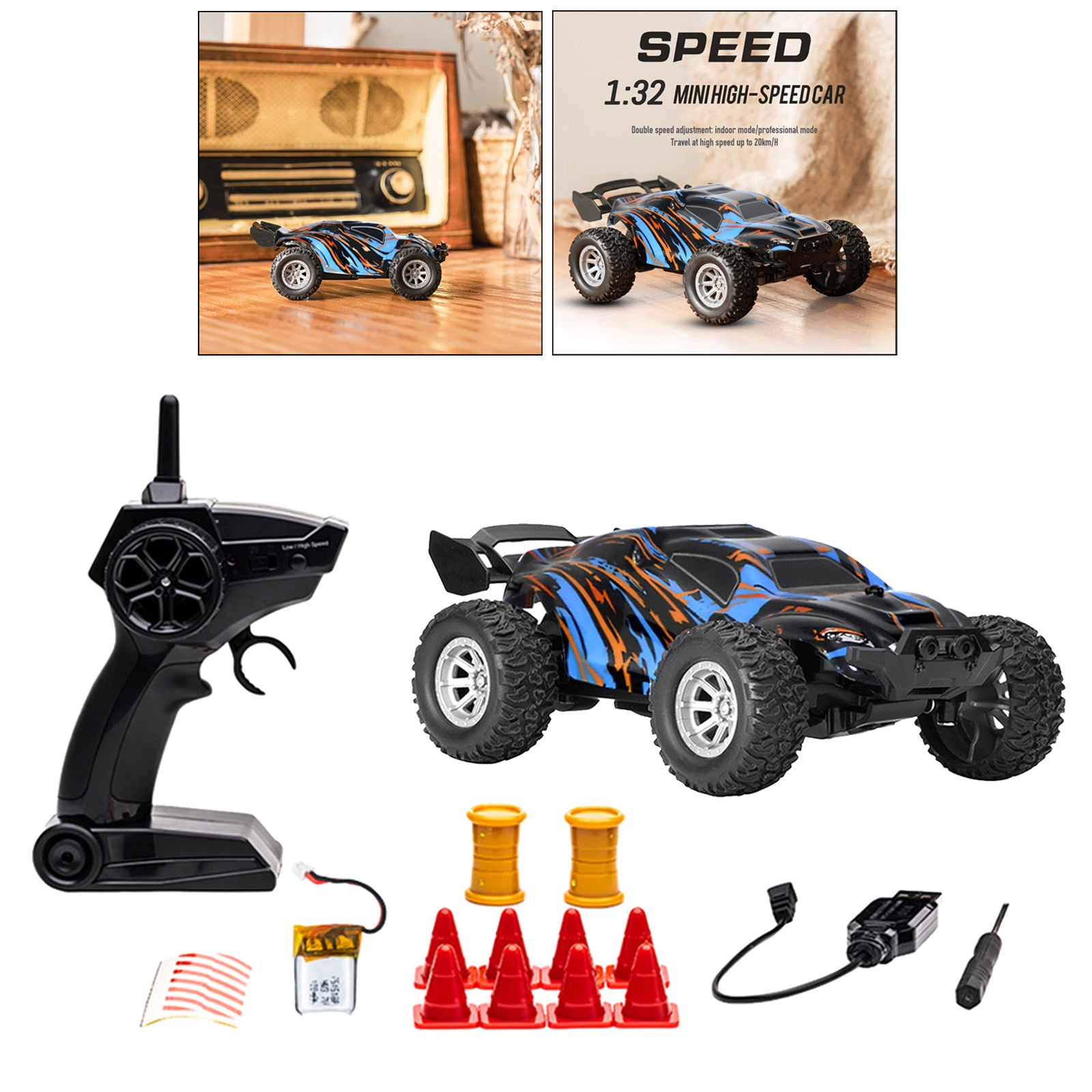 Mini RC Racing Car 20Km/h  Waterproof 2.4G Remote Control Truck Buggy