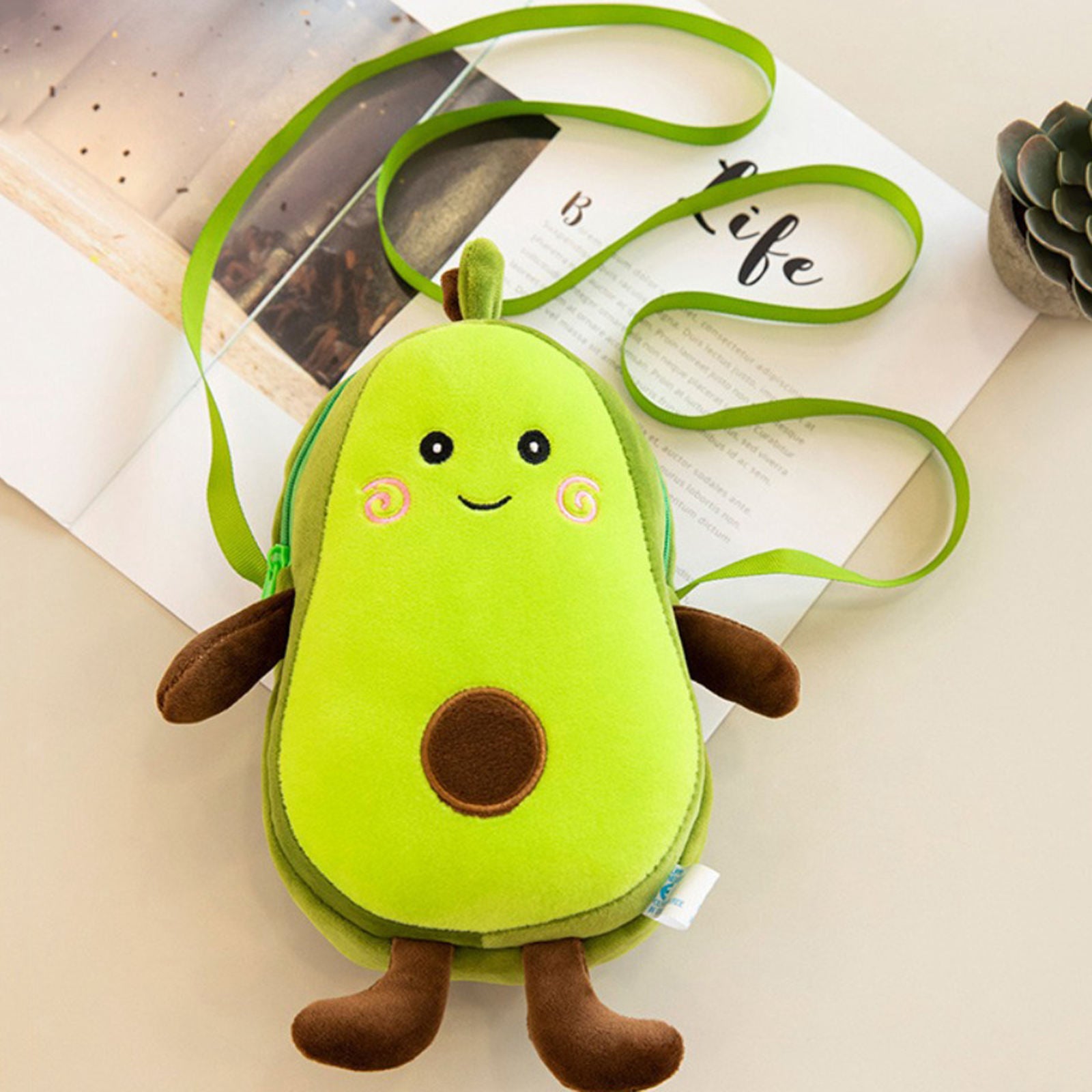 Avocado Shaped Purse Messenger Bag Crossbody Shoulder Bags Avocado Lover Girls