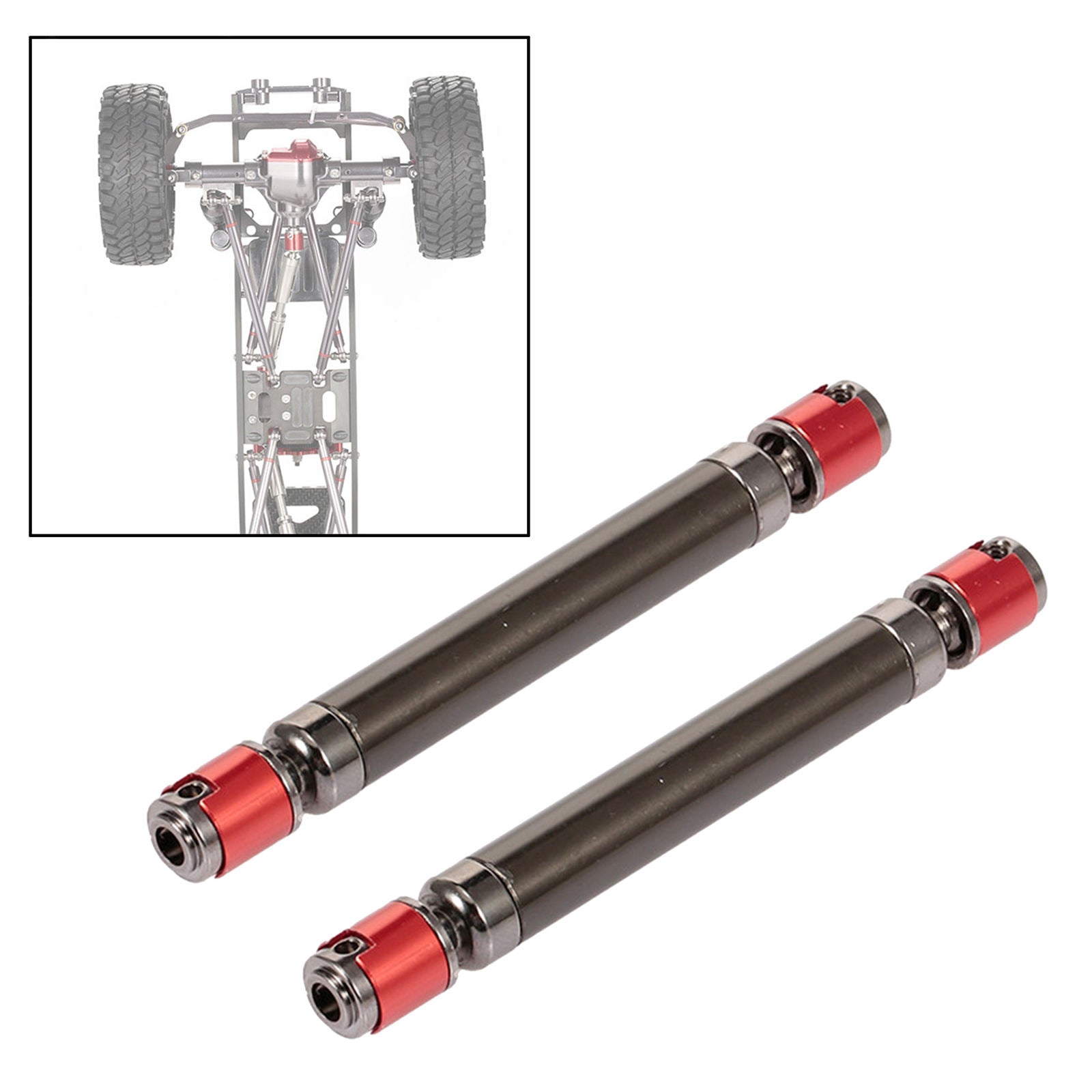 2x Adjustable Drive Shaft for Universal 1/10 Scale RC Crawler Replacement