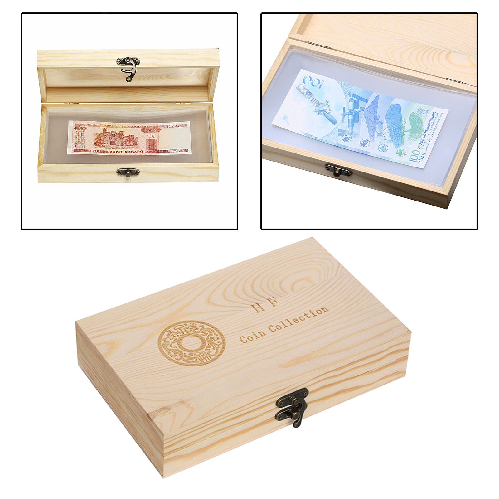 Commemorative Stamp Banknote Collection Book DIY Home Coin Storage Box
