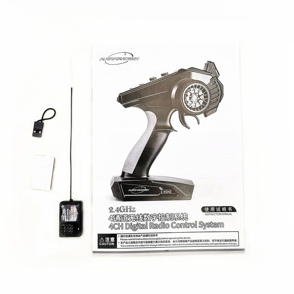 2.4G 4CH Remote Control Transmitter w/ Receiver for RC Car Vehicles Tank