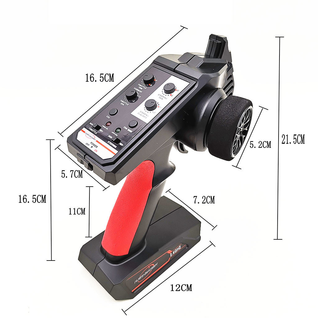2.4G 4CH Remote Control Transmitter w/ Receiver for RC Car Vehicles Tank