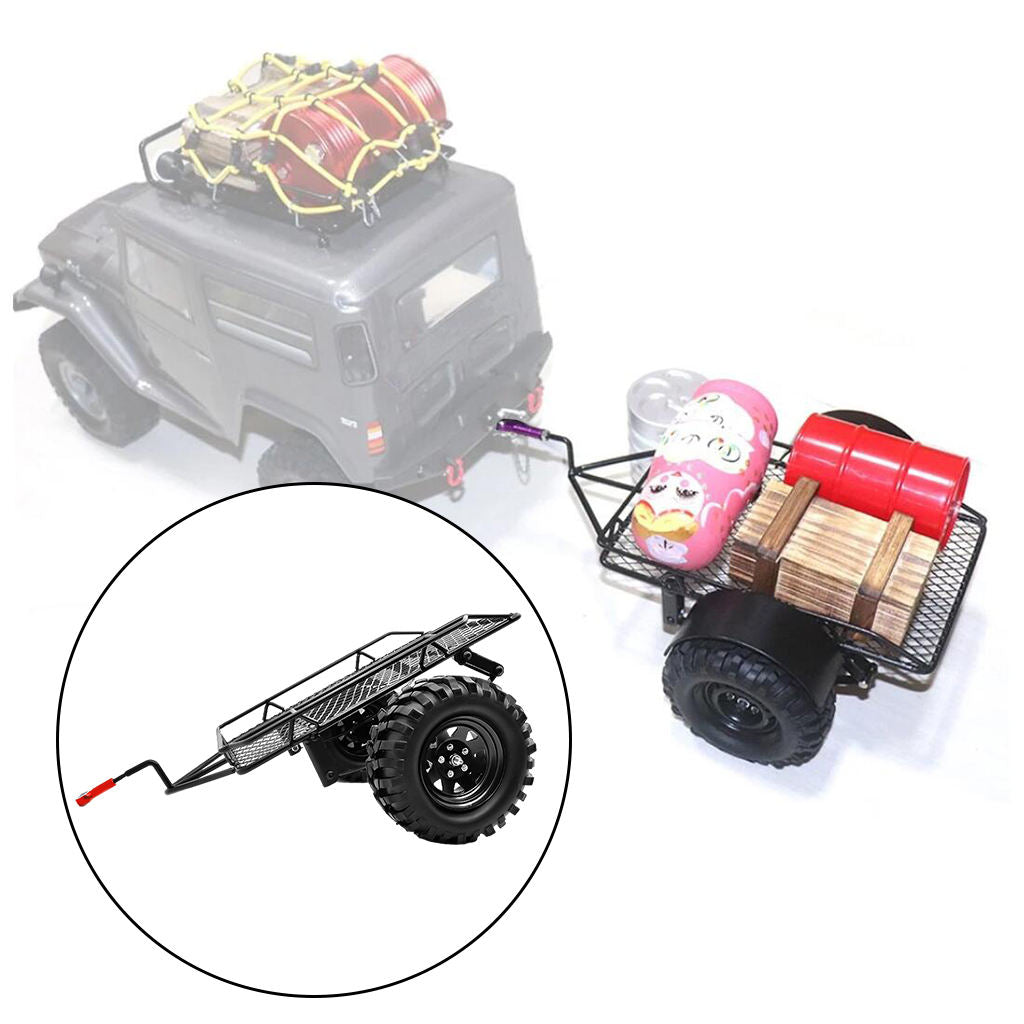 1pc Metal Trailer Kits for Axial SCX10 4WD Rock Crawler Truck DIY Upgrade