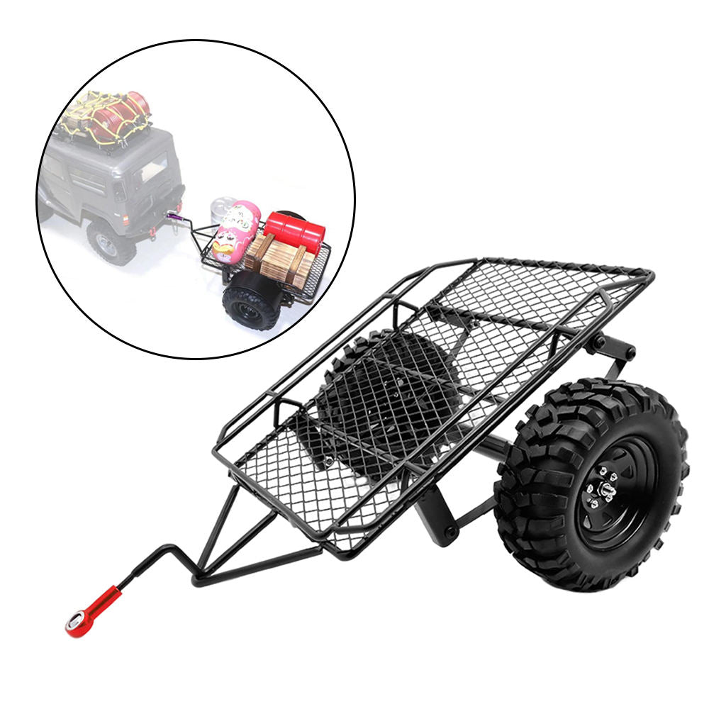 1pc Metal Trailer Kits for Axial SCX10 4WD Rock Crawler Truck DIY Upgrade