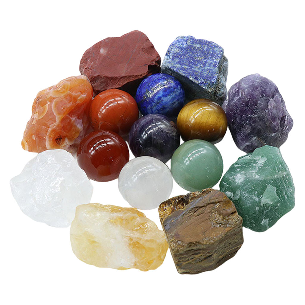 Natural Crystal Energy Stones Amethyst Aventurine Red Agate Gems Gifts