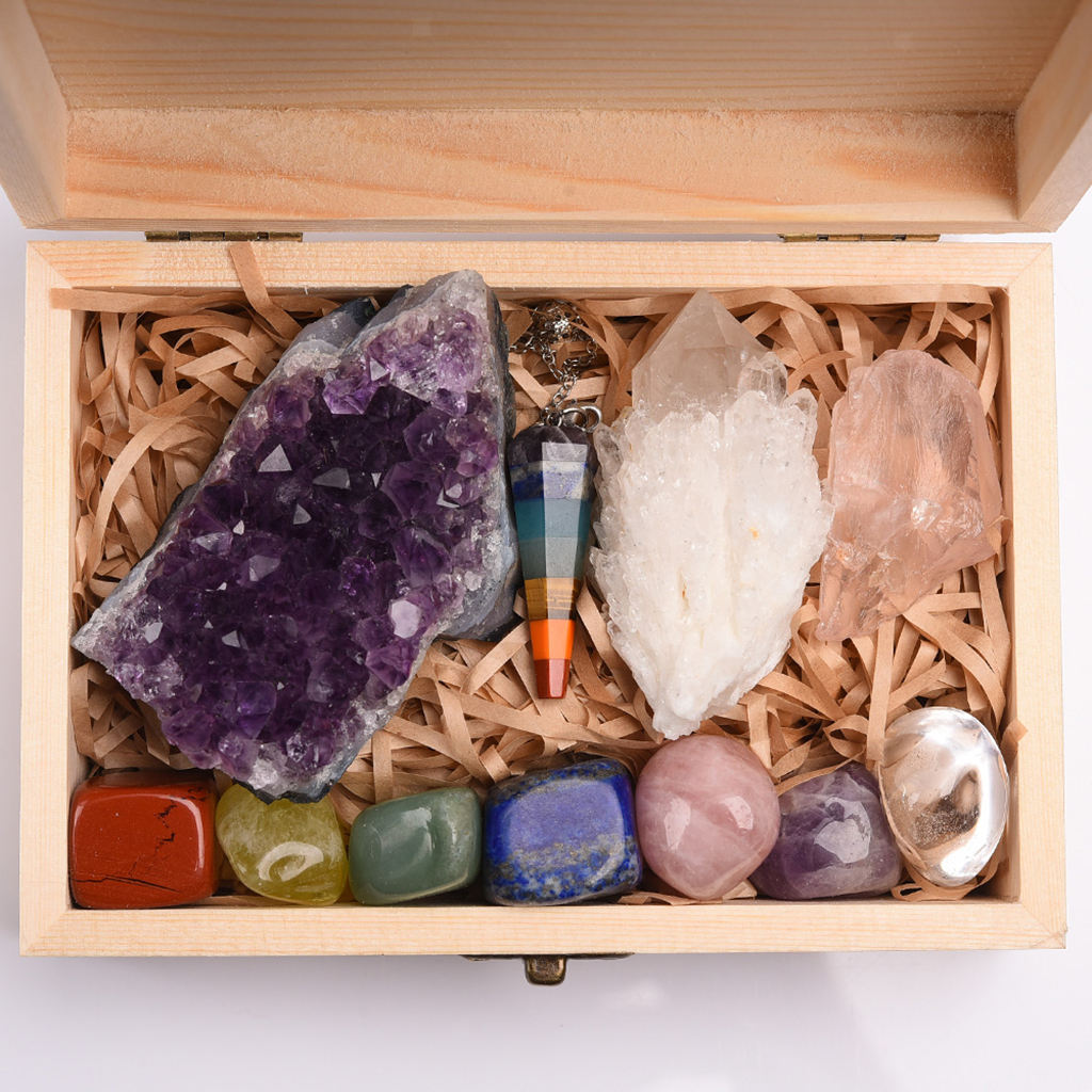 Crystals and Stones for Relaxation Meditation Anxiety Relief Gifts