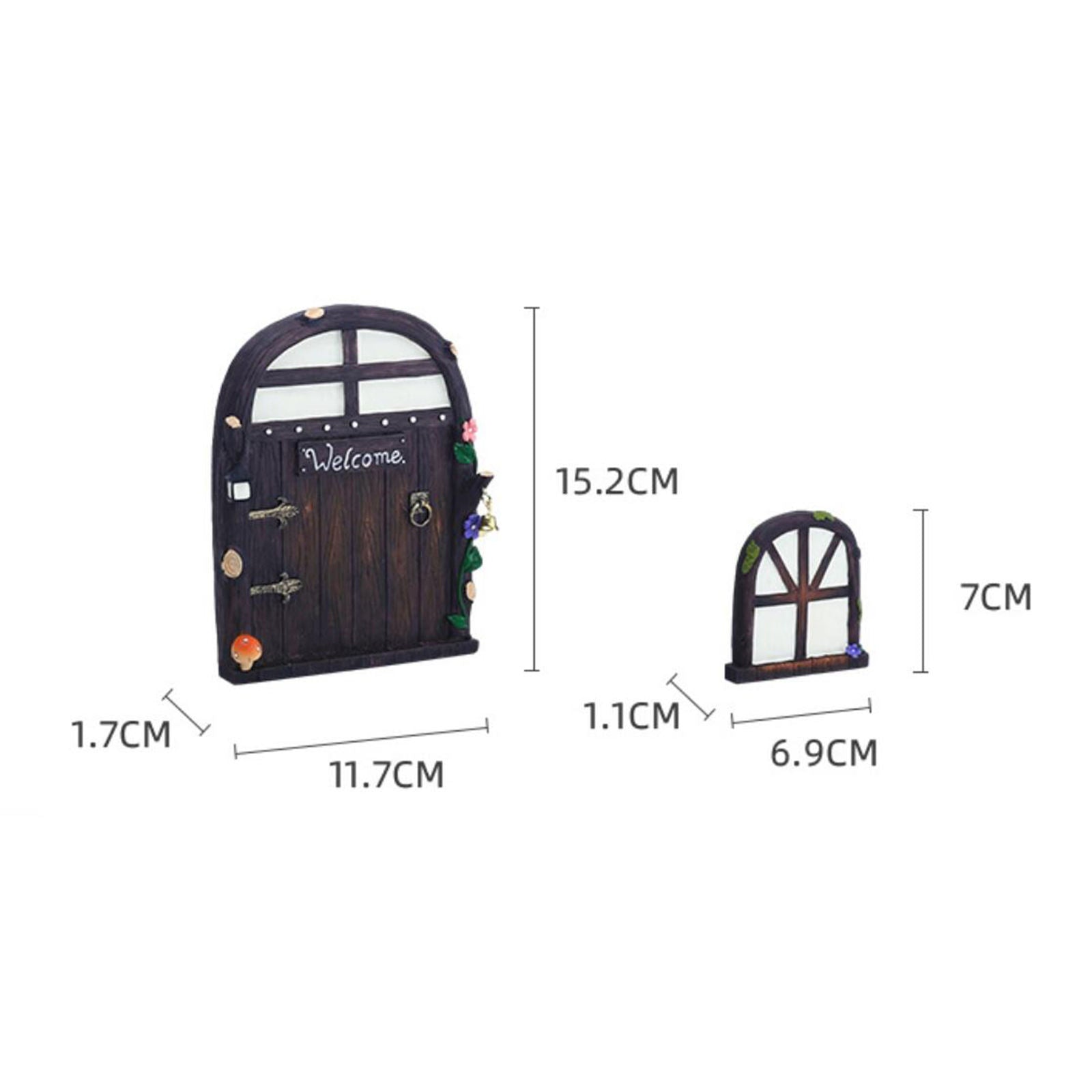 Fairy Trees Door and Window Glow in The Dark Garden Decoration Accessories