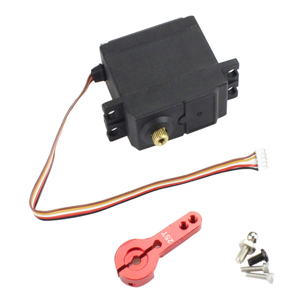 Metal Servo and Servo Arm for Wltoys 104001 RC Crawler Truck Car DIY Hobby