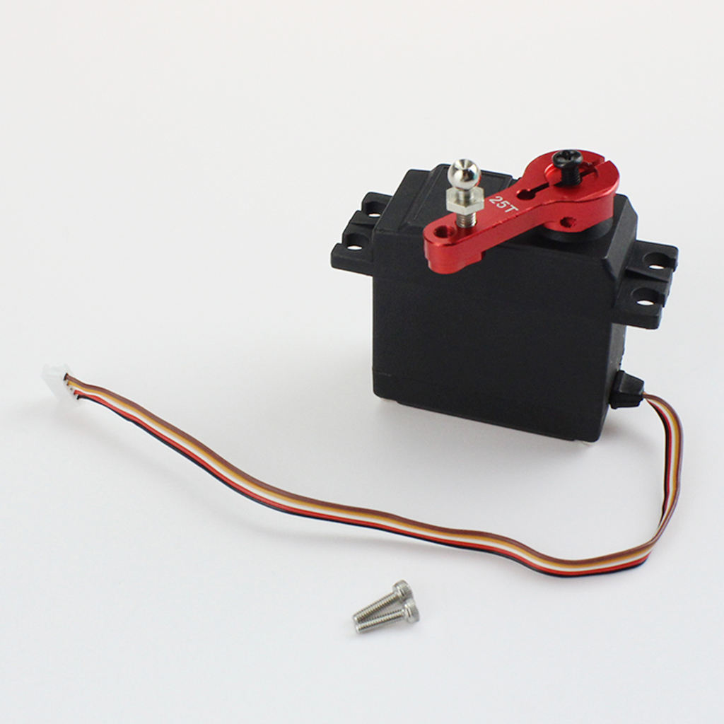 Metal Servo and Servo Arm for Wltoys 104001 RC Crawler Truck Car DIY Hobby