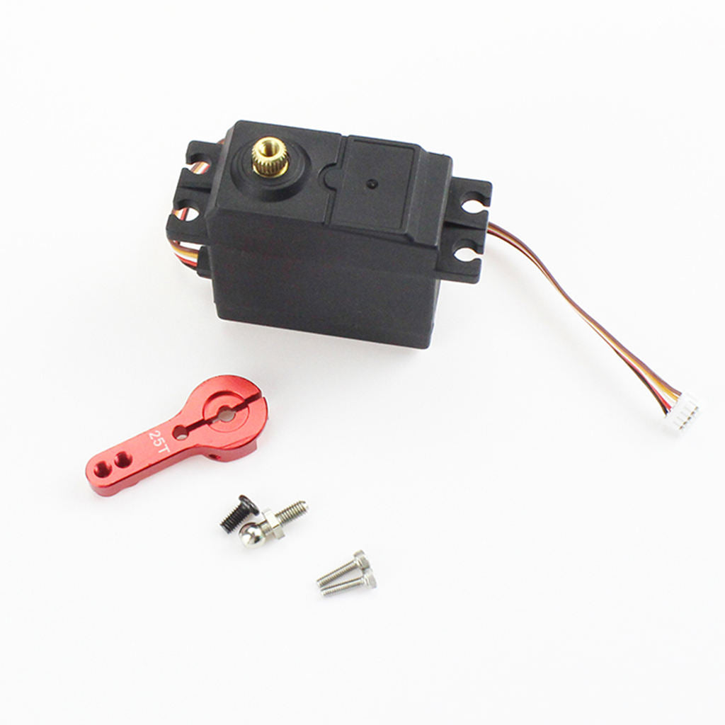 Metal Servo and Servo Arm for Wltoys 104001 RC Crawler Truck Car DIY Hobby