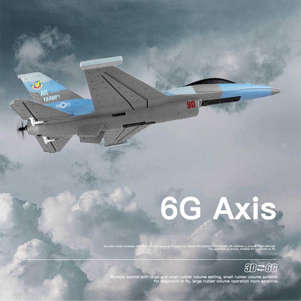 F16 2.4G 3 Channel RC Plane Glider Remote Control Aircraft Toys Ready to Fly