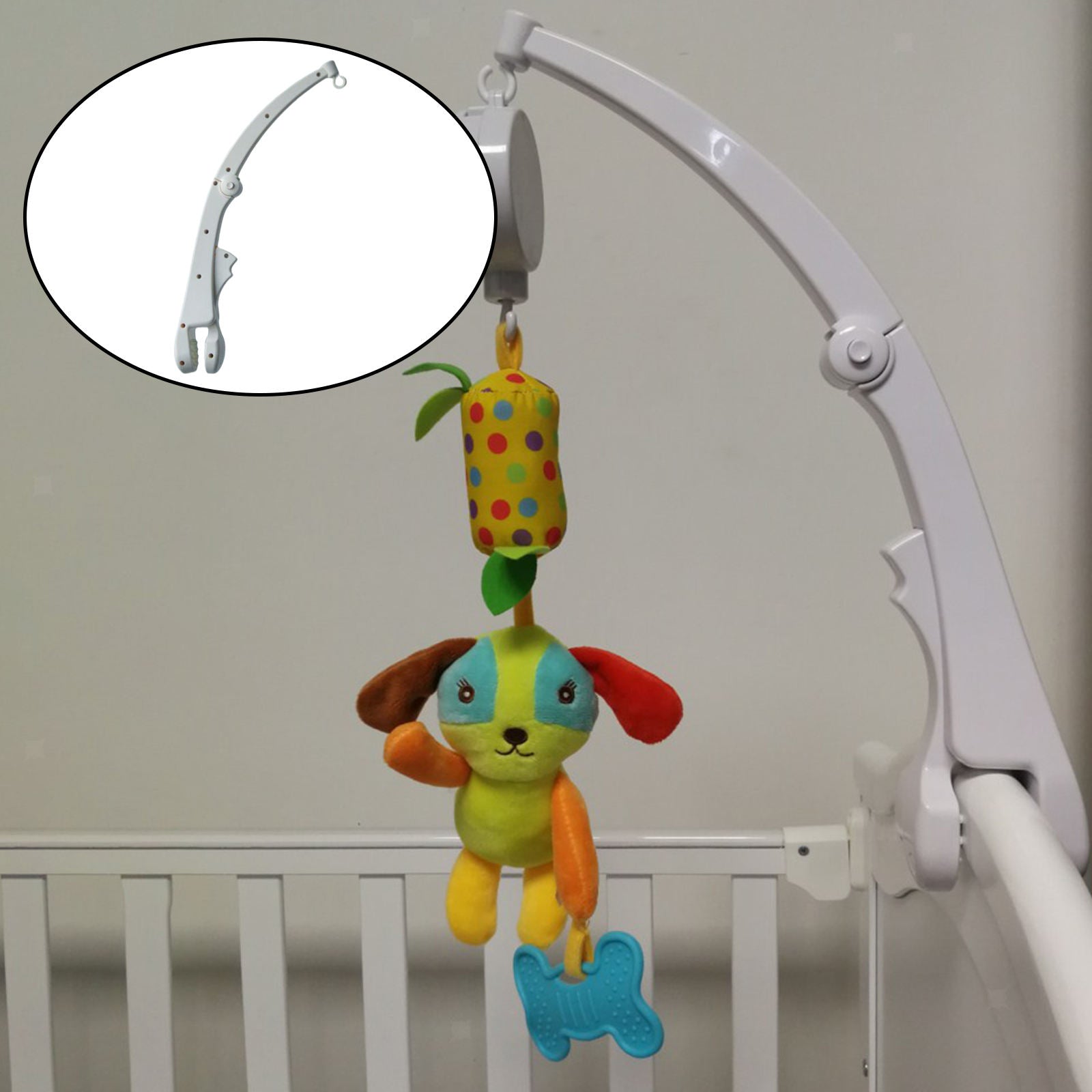 DIY Baby Crib Bell Holder Wind-up Rattles Bracket Stent Set Baby Room Decor